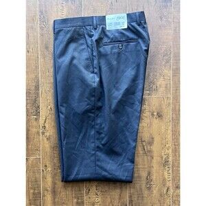 Jos. A. Bank Tailored Fit Wool Suit Pants Black 36R Unhemmed Dress NWT